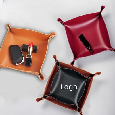 Desktop Leather Tray