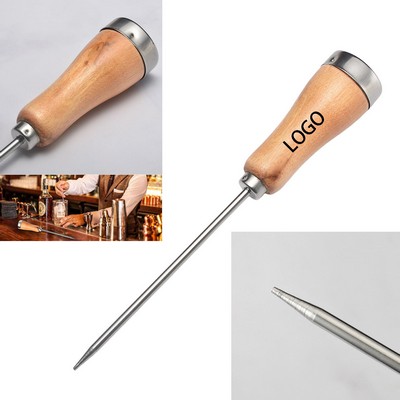 Stainless Steel Single Fork Ice Pick