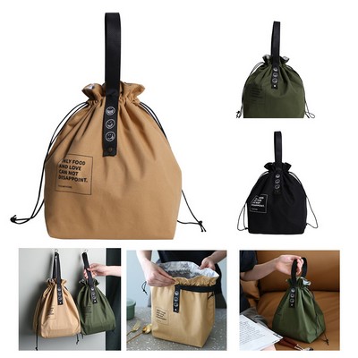 Insulated Lunch Drawstring Bag