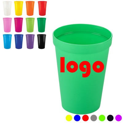12 Oz. Smooth Wall Plastic Stadium Cup