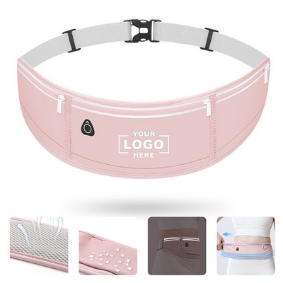 Slim Running Belt, Workout Fanny Pack , Exercise Waist Pack, Waterproof Bag