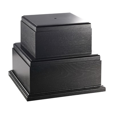 9" Large Black Wood Base for Perpetual Trophy