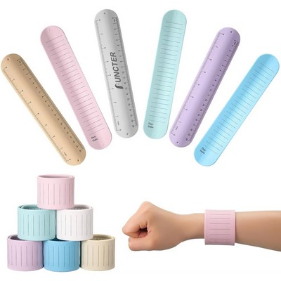 Multi-Functional Note-Taking Elastic Ruler Bracelet - Straight Line Edition