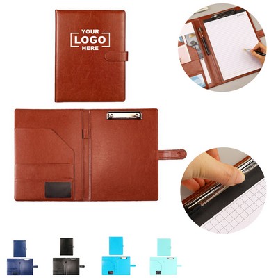 A4 Business Faux Leather Magnetic Writing Board