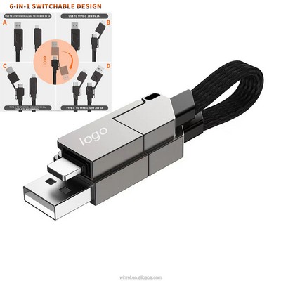 6 in 1 USB Swichable Charginig Cable