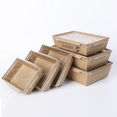 Custom Eco-Friendly Kraft Takeout Box with Lid