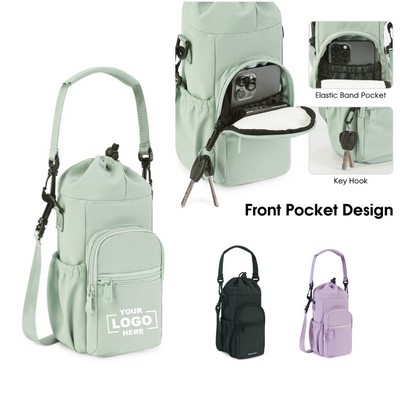 Tumbler Insulated Water Bottle Holder with Adjustable Strap