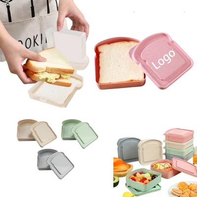 Eco-Friendly Wheat Straw Portable Sandwich Box