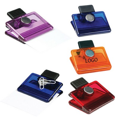 Rectangle Plastic Paper Magnetic Clip