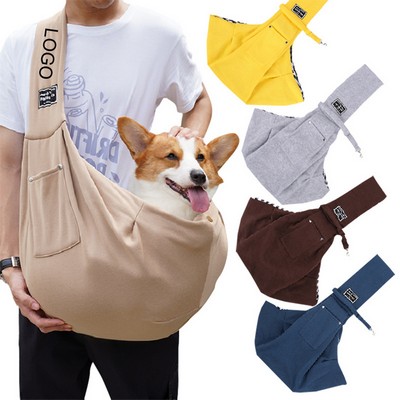 Adjustable Pet Carrier Backpack/ Small Dogs & Cats Sling Bag