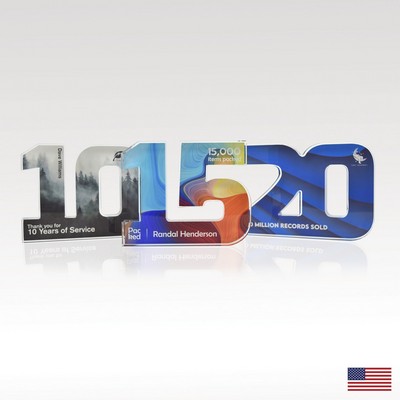 3/4" USA-Made Acrylic Numerals Style 20 – Traditional Series