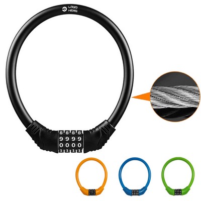 4 Digit Combination High Security Anti Theft Bike Lock
