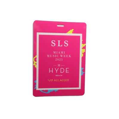USA Made Waterproof Laminated Event Tag (4.25"x6") Rectangle