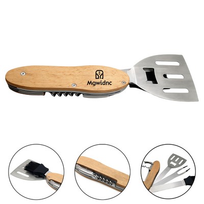 5-in-1 Foldable Portable BBQ Grill Tools for Outdoor Camping Picnic Barbecue