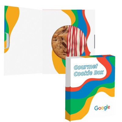 Storybook Box with Gourmet Cookie - Belgian Chocolate Dipped Chocolate Chip