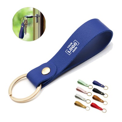 PU Wristlet Strap with Gold Ring