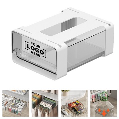 Under Cabinet Pull Out Drawer Organizer With Slide Out Shelves Storage Solution