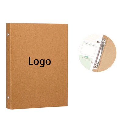 A5 Kraft Paper Loose-Leaf Folder