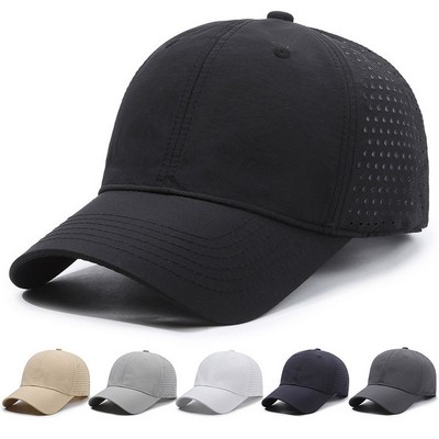 Quick-Dry 6-Panel Polyester Ball Cap