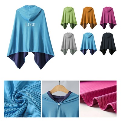 Hooded Microfiber Quick Dry Beach Cape Towel