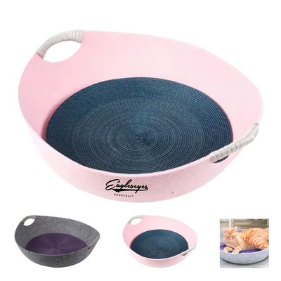 Four-Season Felt Pet Bed