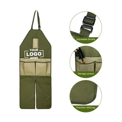 Gardening apron with tool loops for women/men