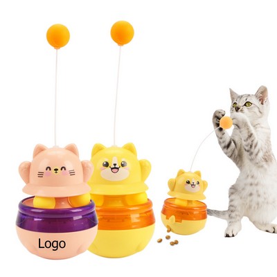 Cat Treat Dispenser Tumbler Interactive Puzzle Feeder