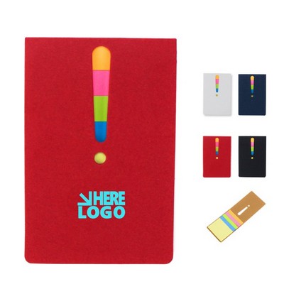 MOQ 10 pcs Kraft Cover Memo Pad with Sticky Notes