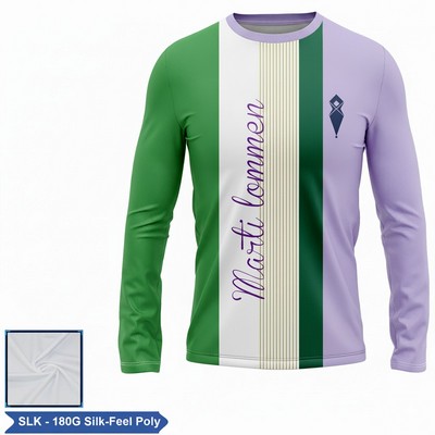 Sublimation 180G Silk-Feel Long Sleeve T-Shirt Unisex