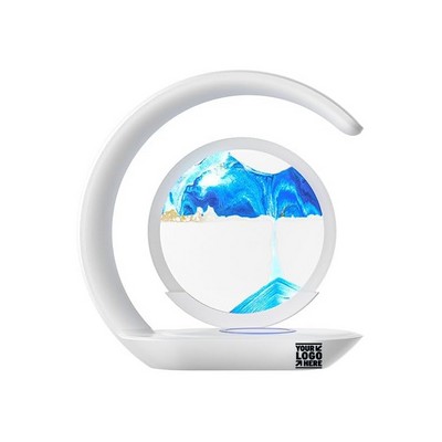 Sand Moving Wireless Charging LED Table Lamp Night Light