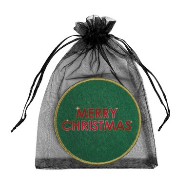 Holiday Felt Coaster with Metallic Stitched Edge SET