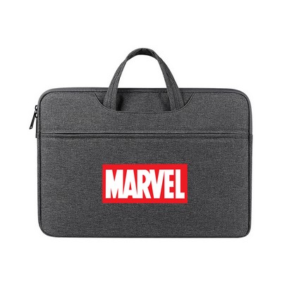 Full-Color Printed Laptop Bag with Handle and Extra Zippered Pocket