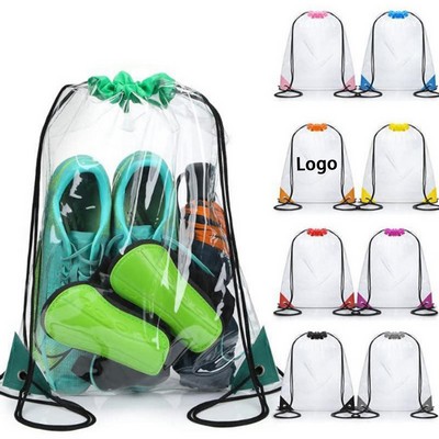 Jumbo Transparent Stadium Drawstring Bag