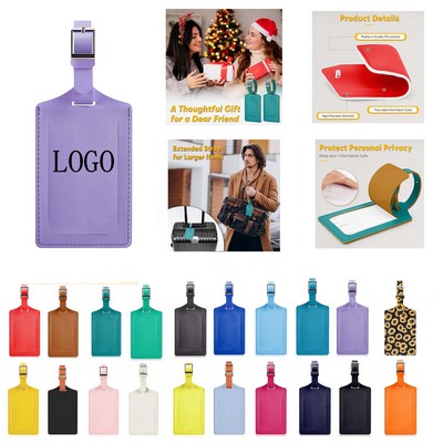 PU Leather Luggage Tag
