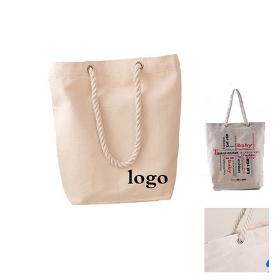 Hemp Rope Canvas Tote Bag