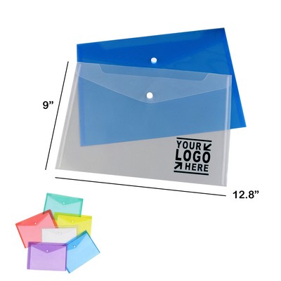 Transparent Snap Button Document Folder