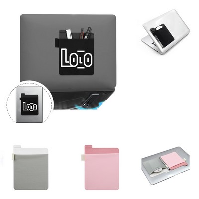 Adhesive laptop storage bag