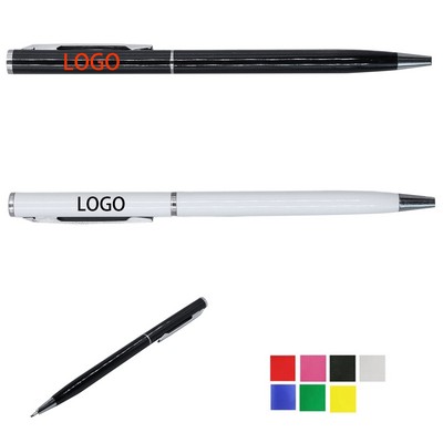 Metal Slim Twist Ballpoint Pen