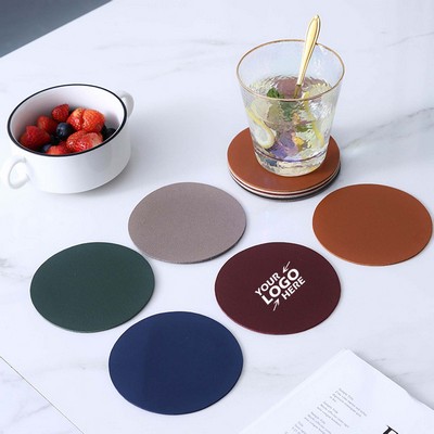Round Leather Coasters