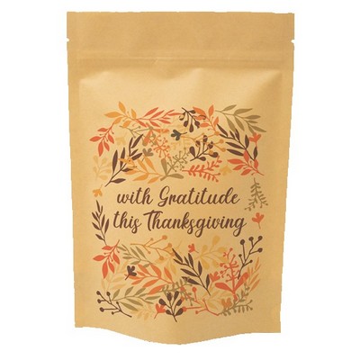 Fall Floral Predesigned Kraft Barrier Pouch (6"W x 9"H x 3"D)