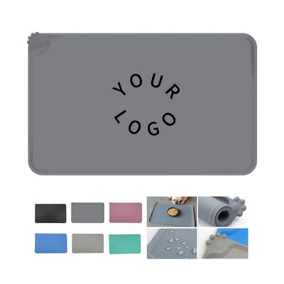 Non Toxic Silicone Pet Feeding Mat 18.9" Length x 11.8" Width