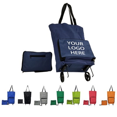 Folding Shopping Bag With Wheels