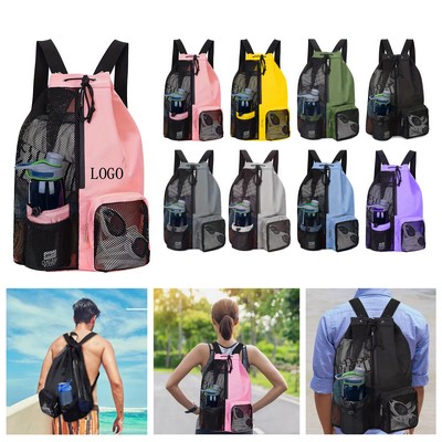 Mesh Swim Wet Bag Backpack