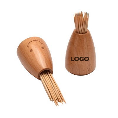 Wooden Toothpick Holder