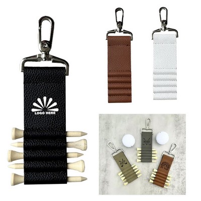 Pu Golf Tee Holder With Ball Spikes