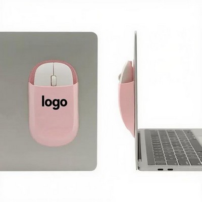 Self-Adhesive Laptop Mouse Storage Pouch