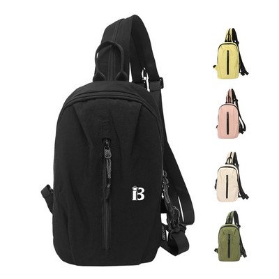 Adjustable Strap Nylon Travel Sling Shoulder Bag