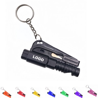3" 1 Car Emergency Escape Tool with Key Ring