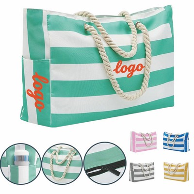 Large-Capacity Canvas Handbag