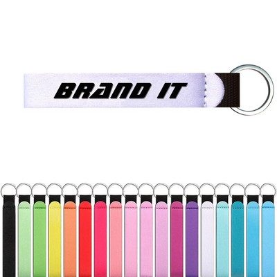 Neoprene Keychain Wrist Strap W/Keychain